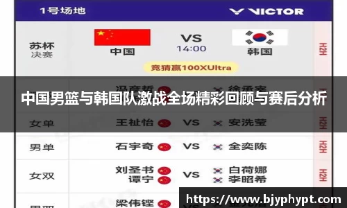 中国男篮与韩国队激战全场精彩回顾与赛后分析